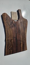 Claro Black Walnut charcuterie board, some faux edge w/handle Grain is superior