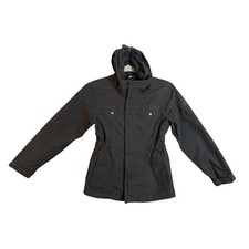 The North Face Girls Jacket Hooded Black M M 10 12 Waterproof Casual