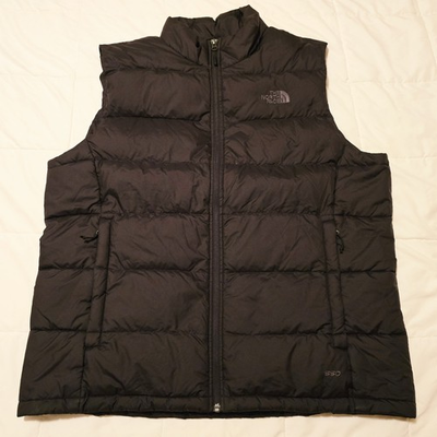 #ad #ad The North Face 550 Goose Down Puffer Vest Black Mens XL Outdoors Hiking Climbing $59.99