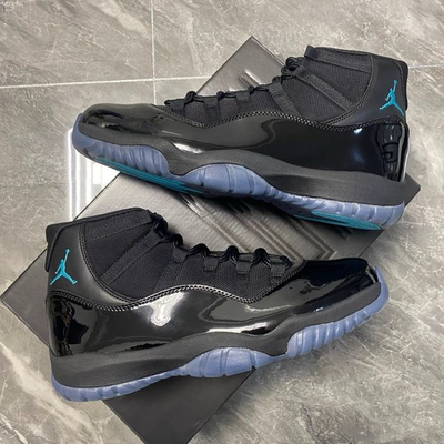 #ad Air Jordan 11 Retro Gamma Blue Black Blue High Top Shoes Unisex Casual Basketbal $229.00