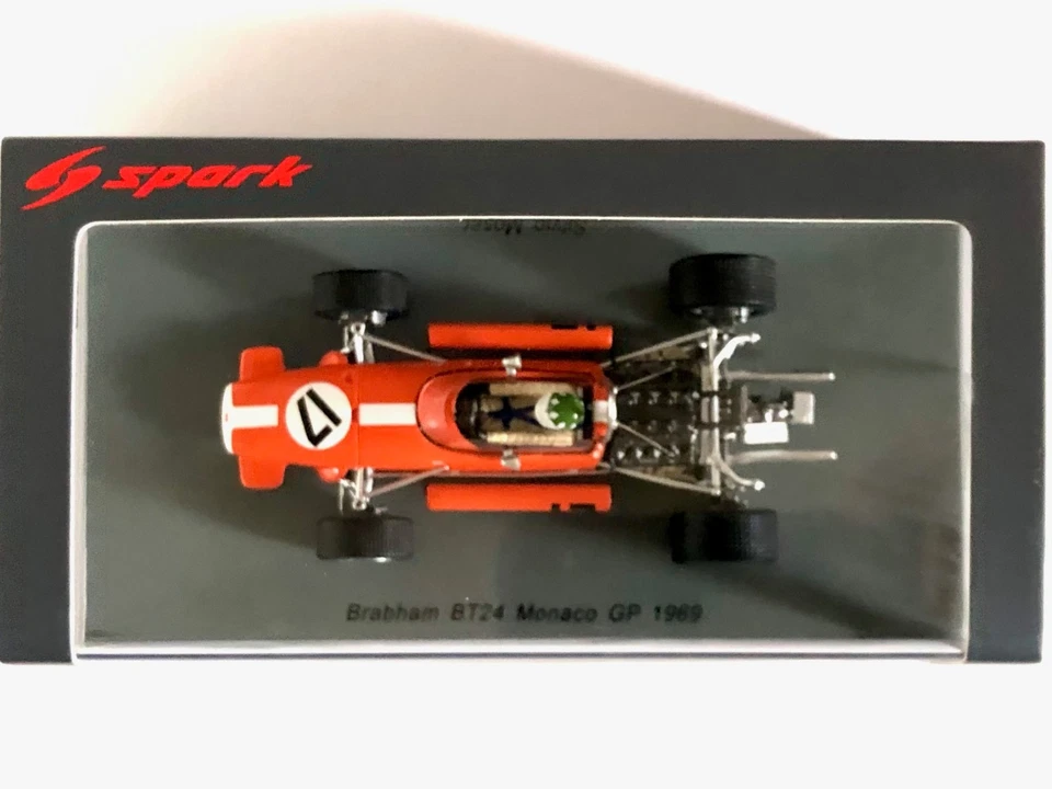 F1 Spark S5267 1/43 Brabham BT24 N°17 S.Moser Monaco GP 1969, Used, As New - Immagine 2 di 4