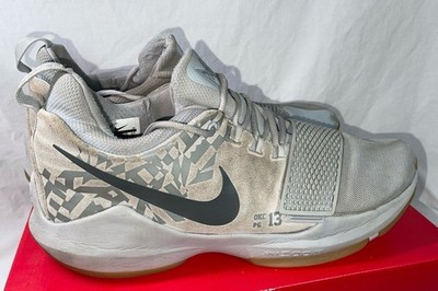 Nike PG 1 Men's Gray Basketball Sneakers Paul George Athletic Trainers Size 16