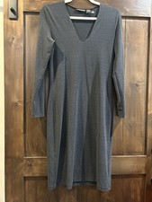 E460 Banana Republic Midi  Dress XS EUC Dk Grey