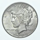 (1) 1935 (P) Choice AU Peace Silver Dollar 90% - CH AU Almost Unc *4007
