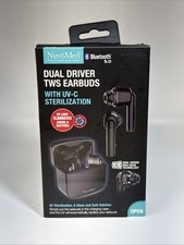 Nuvomed Dual Driver TWS Earbuds W/UV-C Sterilization  Bluetooth 5.0