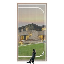 Reinforced Cat Screen Door, Fits Door Opening Size 32''x 80'', Thickened Cat