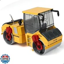 SHINESIGNAL Road Roller Model Toys, 1/35 Premium Alloy Die-Cast Construction 