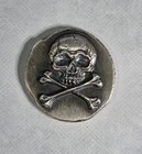 GG Links 1oz Hand Poured Silver Round 💀 Skull & Crossbones .999 Fine