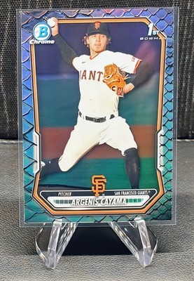 ARGENIS CAYAMA 2026 Bowman Chrome Reptilian Refractor #BCP-114 Giants 1st Bowman