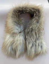 Adrienne Landau Detachable COLLAR Real Fur Rabbit & Fox One Size Lined 28”