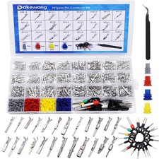 899Pcs 24types Automotive Pin Connectors Kit, 1/1.5/1.8/2.2/2.3/2.8/3.5mm Mal...