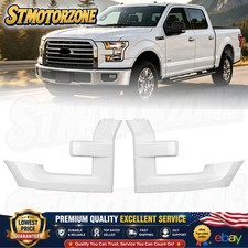Oxford White Pair Grille Molding Trim Headlig...