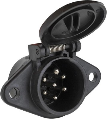 7-Pin round Vehicle-Side Female-End Socket Replacement SAE J560 Style, Durable G