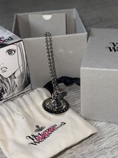 Vivienne Westwood x NANA 25th anniversary Orb Pendant Necklace Silver Tone w/Box