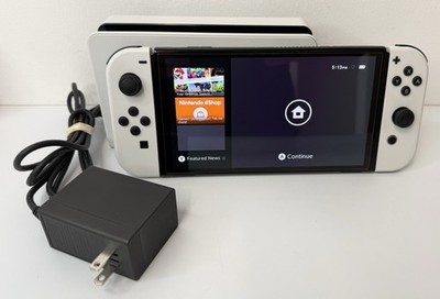 Nintendo Switch OLED Model Used with Dock and Power cable