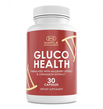 Gluco Health Blood Health Support Dietary Supplement 30 Capsules
