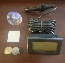 2 Monitor Digital Indoor Outdoor Thermometer Temp Gauge Fit With Probe NOB