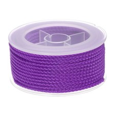 Nylon Thread Twine Beading Cord 2mm Braided String 11M/36 Feet, Purple