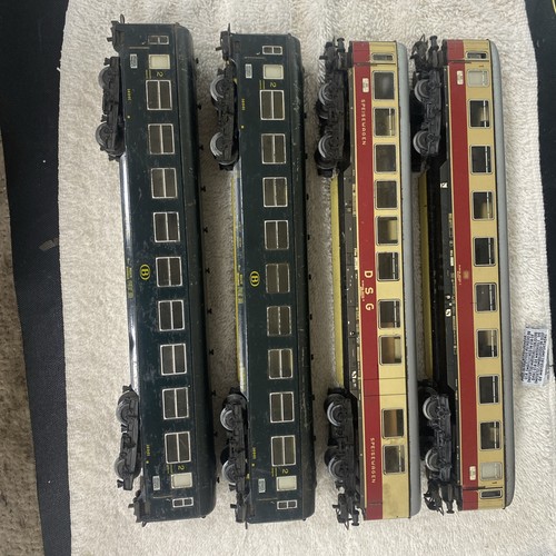 Märklin H0 - 4210, 4211 - Model Train Passenger Carriage  2  - 2nd/3rd And 3rd Class Passenger Cars Era I K W St E