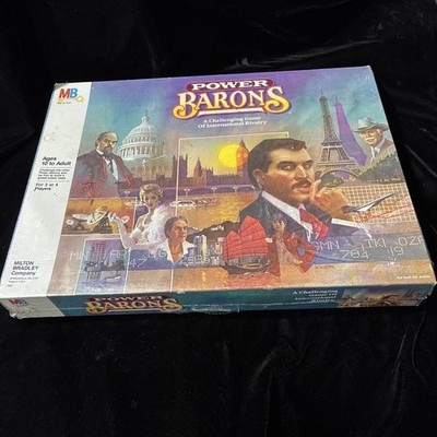 SEALED New old stock MTB Boardgame Power Barons Box sealed in plastic 1986
