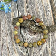 Christmas Gift Natural Agate Roung Bead Bracelet/Genuine Gemstone Bracelet