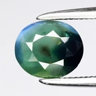 ? 1.12ct 6.5x5.5mm Oval Natural Blue Green Sapphire - Unheated, Madagascar Gem