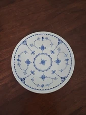 Franciscan English Ironstone Denmark Blue Flowers  6 1/2" Cereal Bowl - EUC