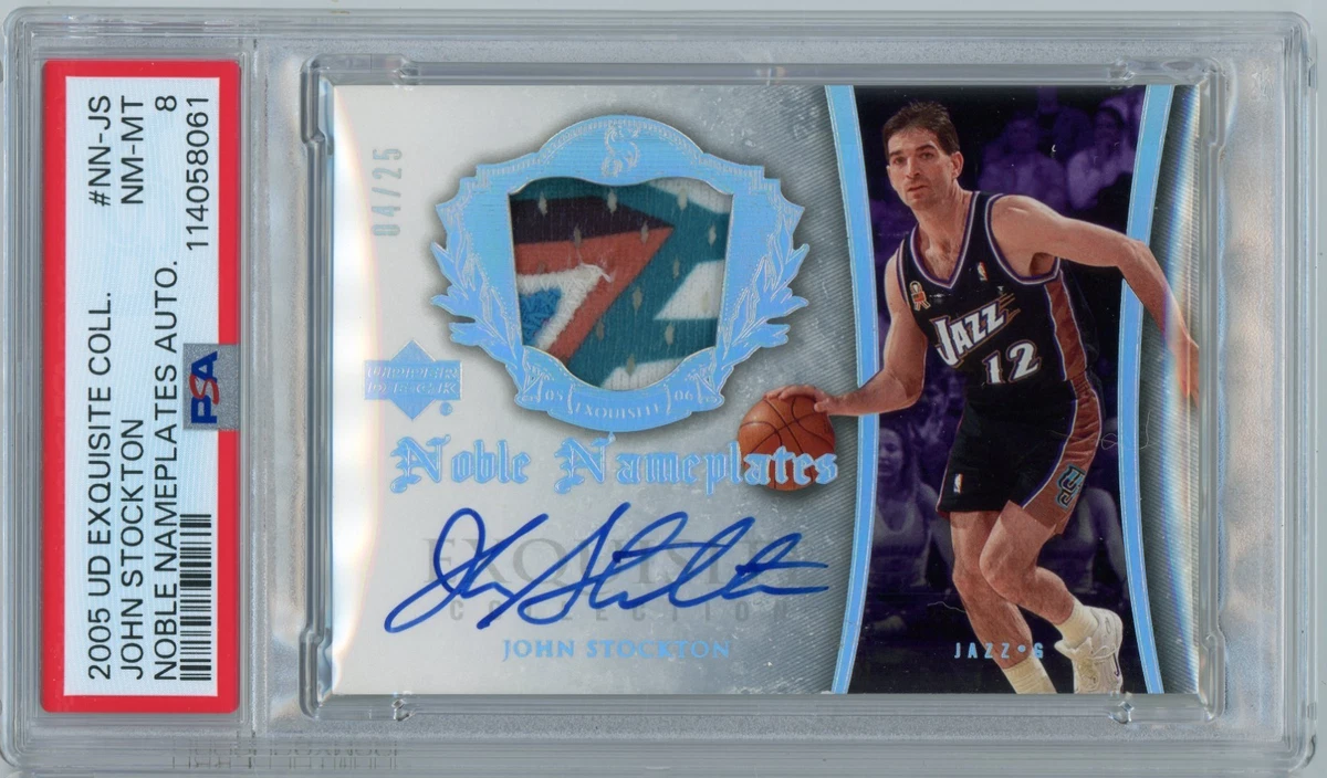 Upper Deck John Stockton Basketball Serial Numbered Sports Trading