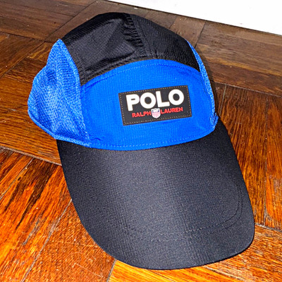 Polo Ralph Lauren Colorblock Blue/Black Adjustable Baseball Cap Hat One Size