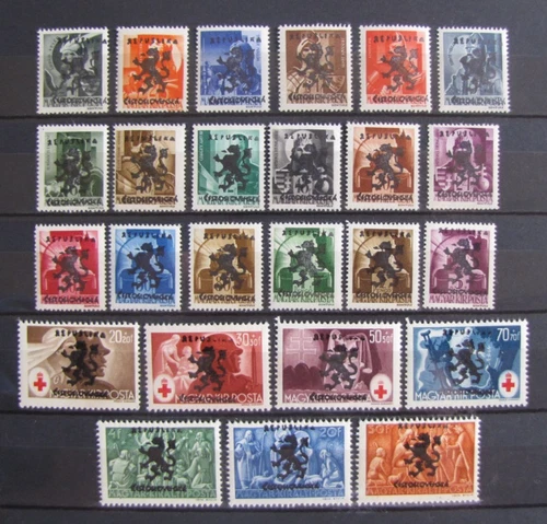 Hungary 1945  Czechoslovakia  Lostice MNH Privat issue set