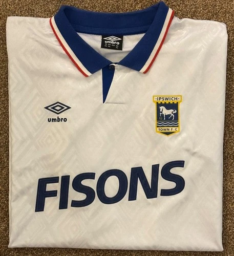 Ipswich Town 1991-1992 Away Football Shirt / Size 3XL