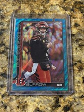 2025 Topps Chrome Joe Burrow Aqua Refractor Cincinnati Bengals /199