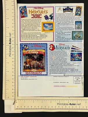 1998 Valentines Day Disney Catalog Mickey Minnie Mouse Villains