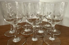 Noritake Sasaki Bamboo Liquor Cordial Wine Glass 4 3/8" (Set of 11)  Smooth Stem