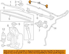 GM OEM 11-16 Cruze Limited Wiper Washer Components-Hood Nozzle 95226510