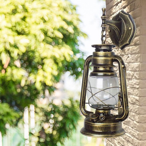 E27 Antique Retro Wall Light Vintage Rustic Lantern Lamp Garden Yard Outdoor - Picture 8 of 54