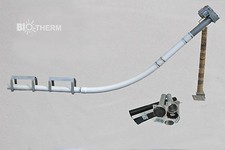 Pellets Raumaustragung 5 m  KOMPLETT mit Pellet Storz Set und Prallschutzmatte