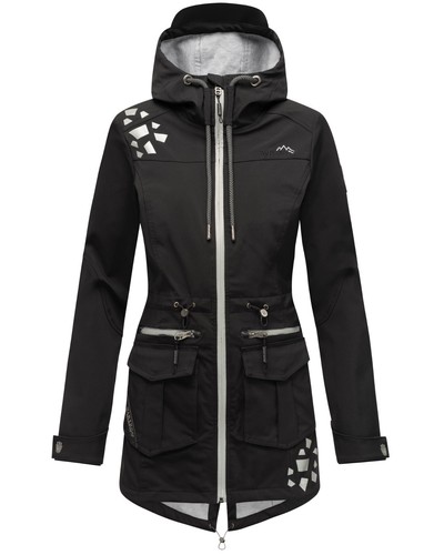 Marikoo Damen Softshell Outdoor Jacke Übergangs Funktions Regen Mantel Ulissaa - Bild 69 von 74