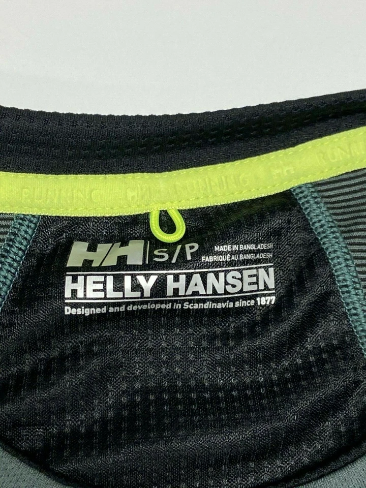 50 美元男式自行车 Enroute Life Flow S/S 球衣 Helly Hansen 全新带标签 S 码衬衫 Gry — 第 4/4 张图片