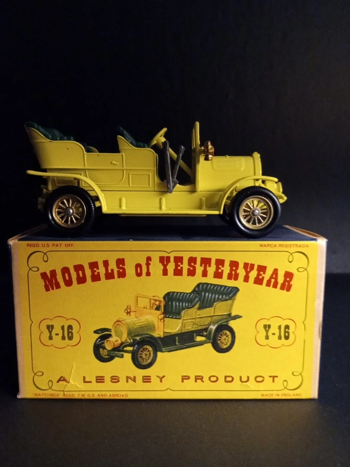 Matchbox Y16 Spyker VNM 1961 Yellow  In  Crisp Original Box - Image 2 of 4
