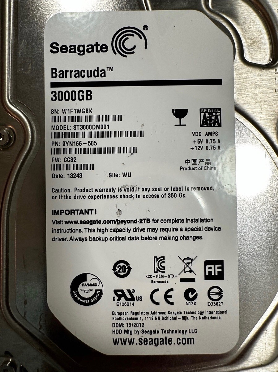 Seagate Barracuda 3TB,Internal,7200 RPM,3.5 inch