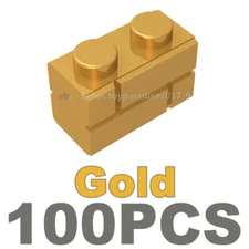 Gold Bricks Modified 1x2 With Masonry Profile Pieces Medieval Castle Knight MOC