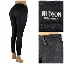 Hudson Womans 26 Nico Midrise Super Skinny Stretch Denim Jeans 28x26 actual 
