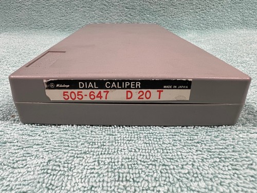 Mitutoyo Dial Caliper 505-647; 0-200 mm 0.02mm Resolution Boxed Made in Japan - Picture 3 of 13