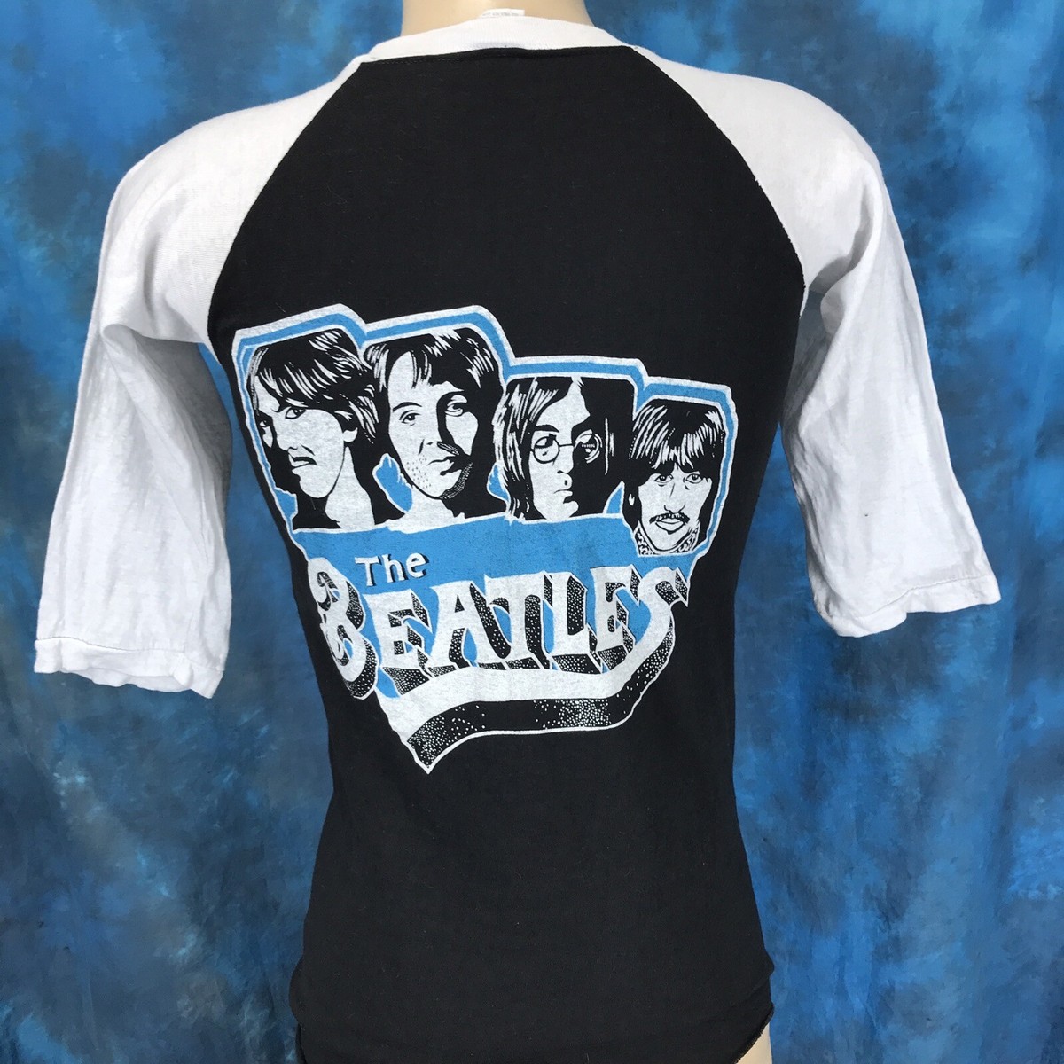 vintage 80s THE BEATLES FOREVER CONCERT JERSEY T-Shirt XXS