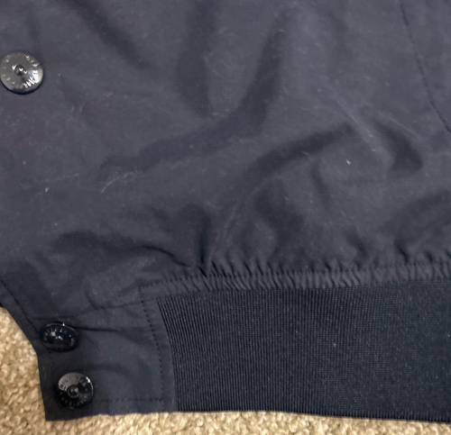 NWT MENS HILFIGER COACH'S JACKET, NAVY W/ACCENTS SHOULDER - Picture 9 of 9