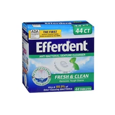 Plus Mint Anti-Bacterial Denture Cleanser 44 Tabs By Efferdent