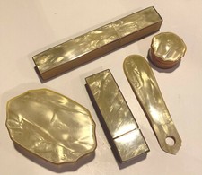 VINTAGE CELLULOID VANITY SET 5 PIECES