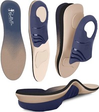 Ballotte Plantar Fasciitis Insoles, 5-Layer Orthotic Insoles for Flat Feet...B27