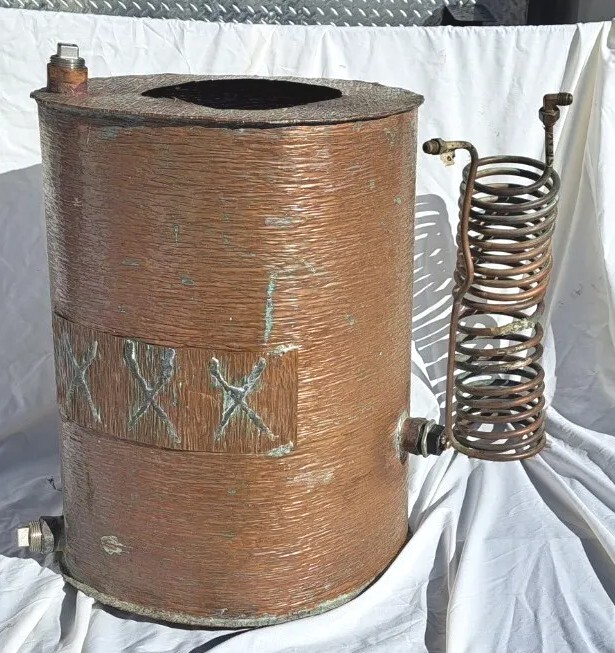 Pre-owned Copper Moonshine Still Parts UNIQUE Pebbled Finish Copper *Electric